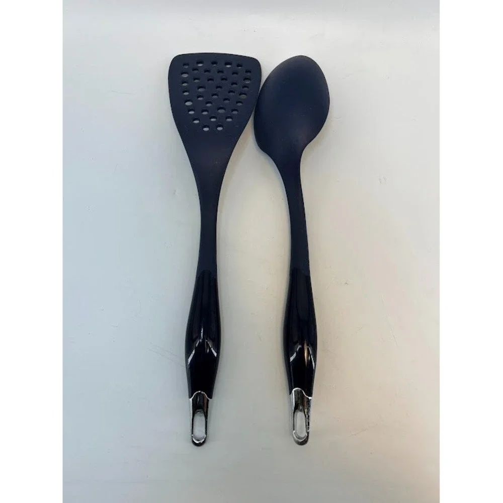 Vintage Dansk Navy (Dark Blue) Melamine Spatula Turner Flipper and Serving Spoon